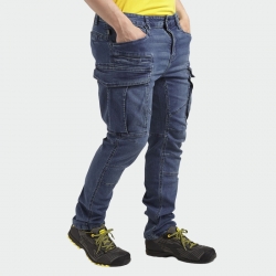 Работни дънки STONE CARGO LIGHT Denim цвят