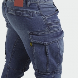 Работни дънки STONE CARGO LIGHT Denim цвят