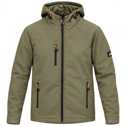 Зимно софтшел яке GRIN ICE Military Green