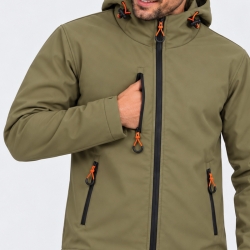 Зимно софтшел яке GRIN ICE Military Green